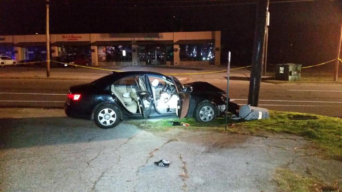 The car Sara Mutschlechner was driving crashed into telephone pole after shooting on New Year’s Day
