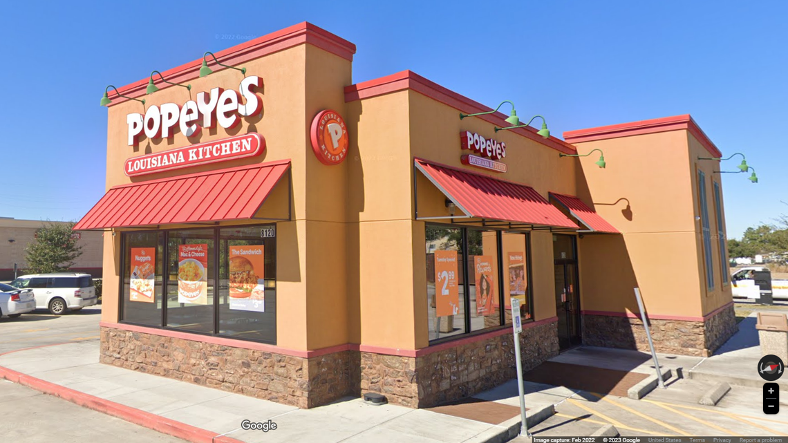 A Popeyes restaurant in Houston, Texas.