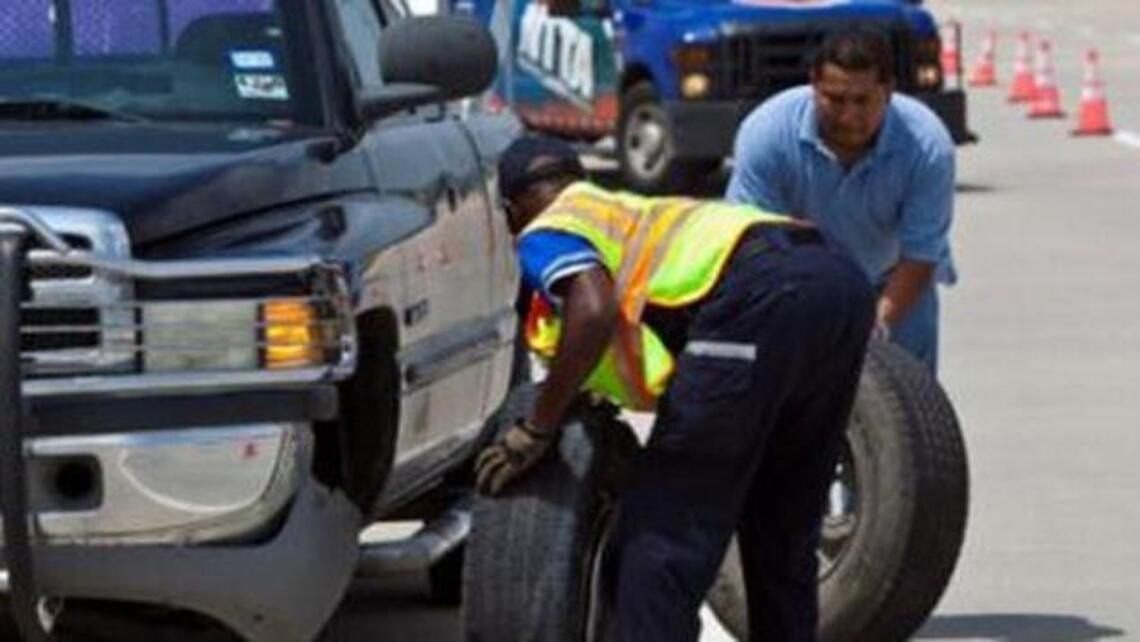Take selfie with NTTA road crew, maybe win Texas Rangers tickets