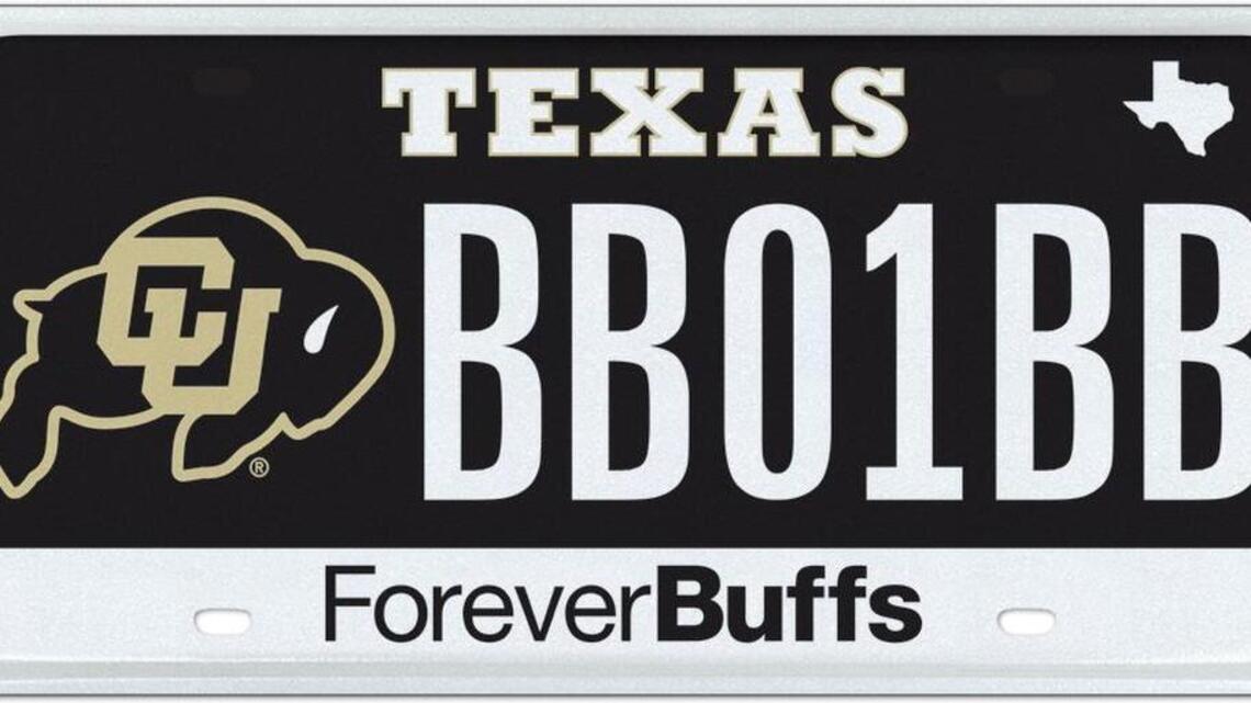 Top Texas vanity plate in DFW is ... Colorado Buffaloes?