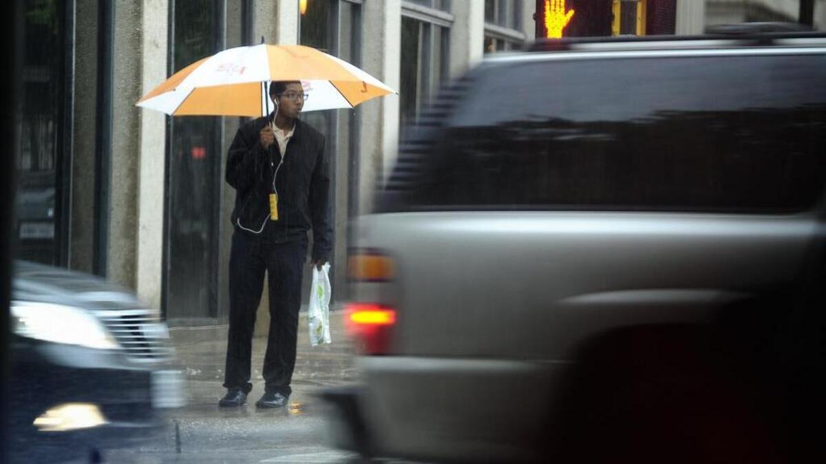 Rain showers and thunderstorms are likely on Monday night in the Dallas-Fort Worth metropolitan area, according to the National Weather Service.
