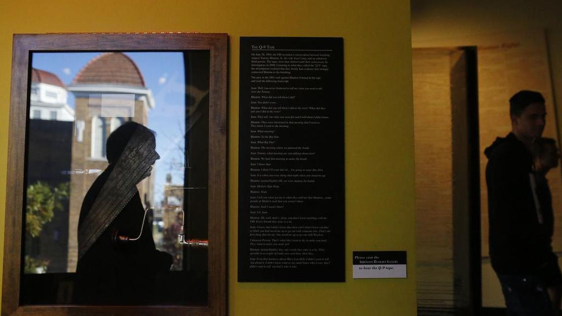 Doug Jones, reflected in the window in front of the 16th Street Baptist Church and speaks to the media about his role in the prosecutions of klansman in the 16th Street Baptist Church bombing at the Birmingham Civil Rights Institute, Sunday, Nov. 26, 2017, in Birmingham, Ala. Jones was the prosecutor for the case in the bombing deaths of four young black girls in the 1963 explosion at the 16th Street Baptist Church.