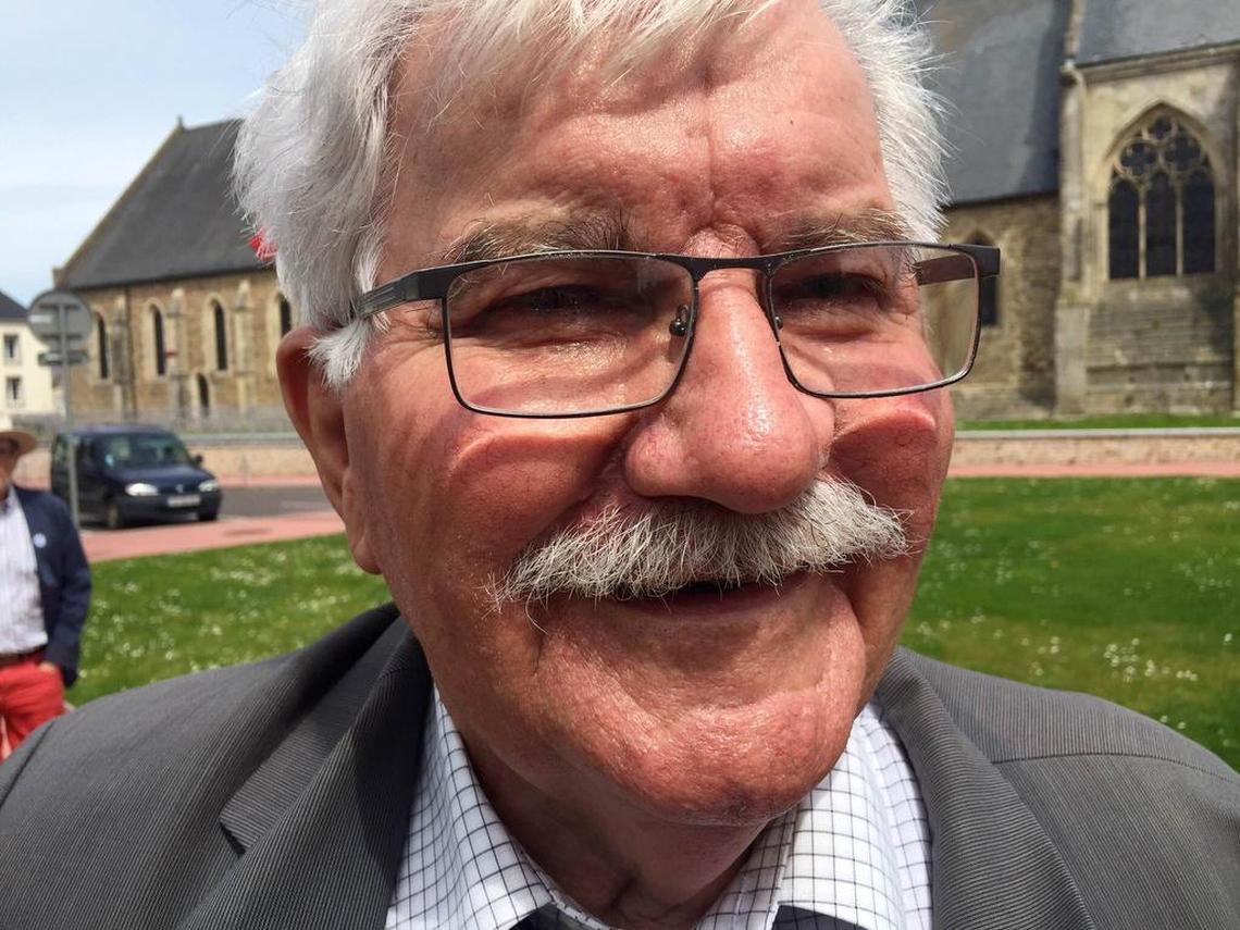 Henri Levaufre, 85, of Périers, is a local historian honored for his service to the 90th Infantry Division and the U.S. Army.