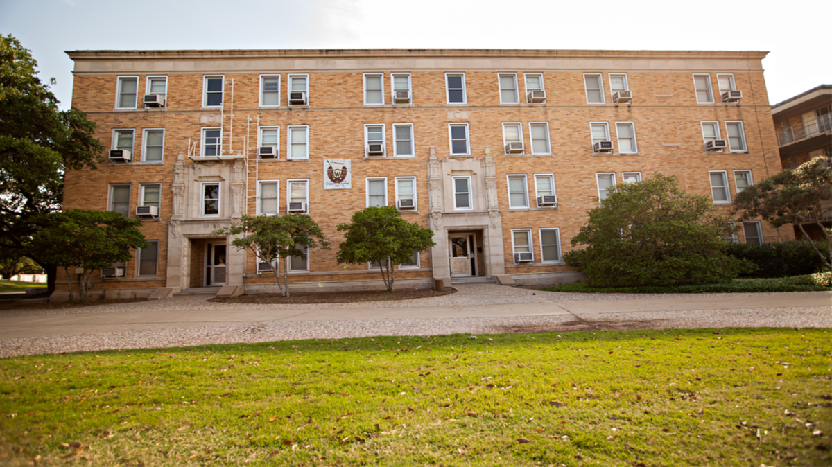 The incident occurred outside Walton Hall, a dorm at Texas A&M.