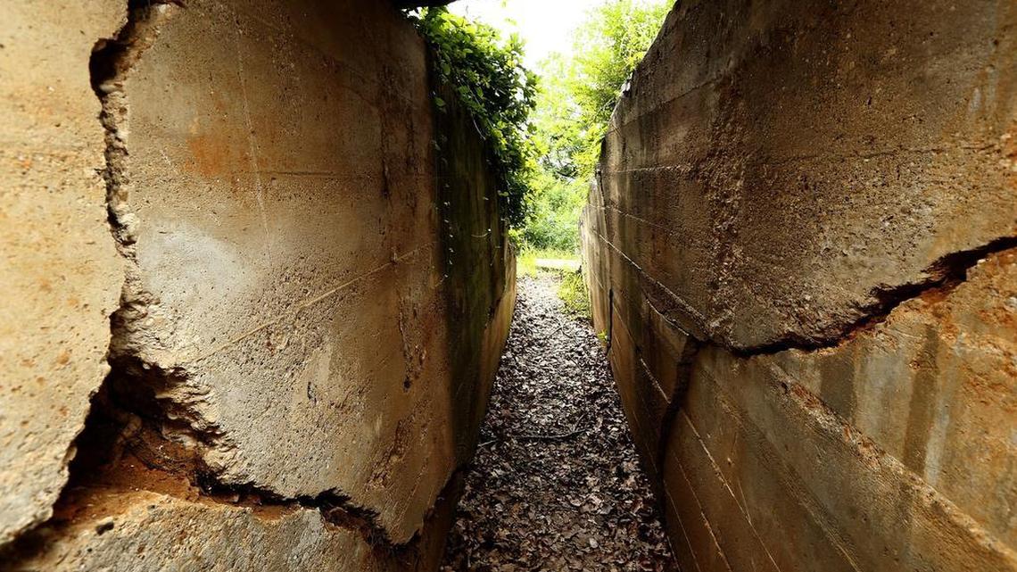 The secret escape tunnel at Top O’ Hill Terrace, recently featured on a History Channel series.