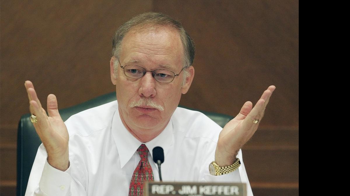 
Rep. Jim Keffer, R-Eastland, in a 2005 committee meeting.
