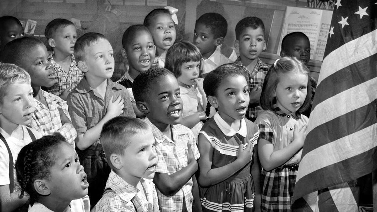 Desegregation came later in Fort Worth than in other cities, like this Baltimore school in 1955.