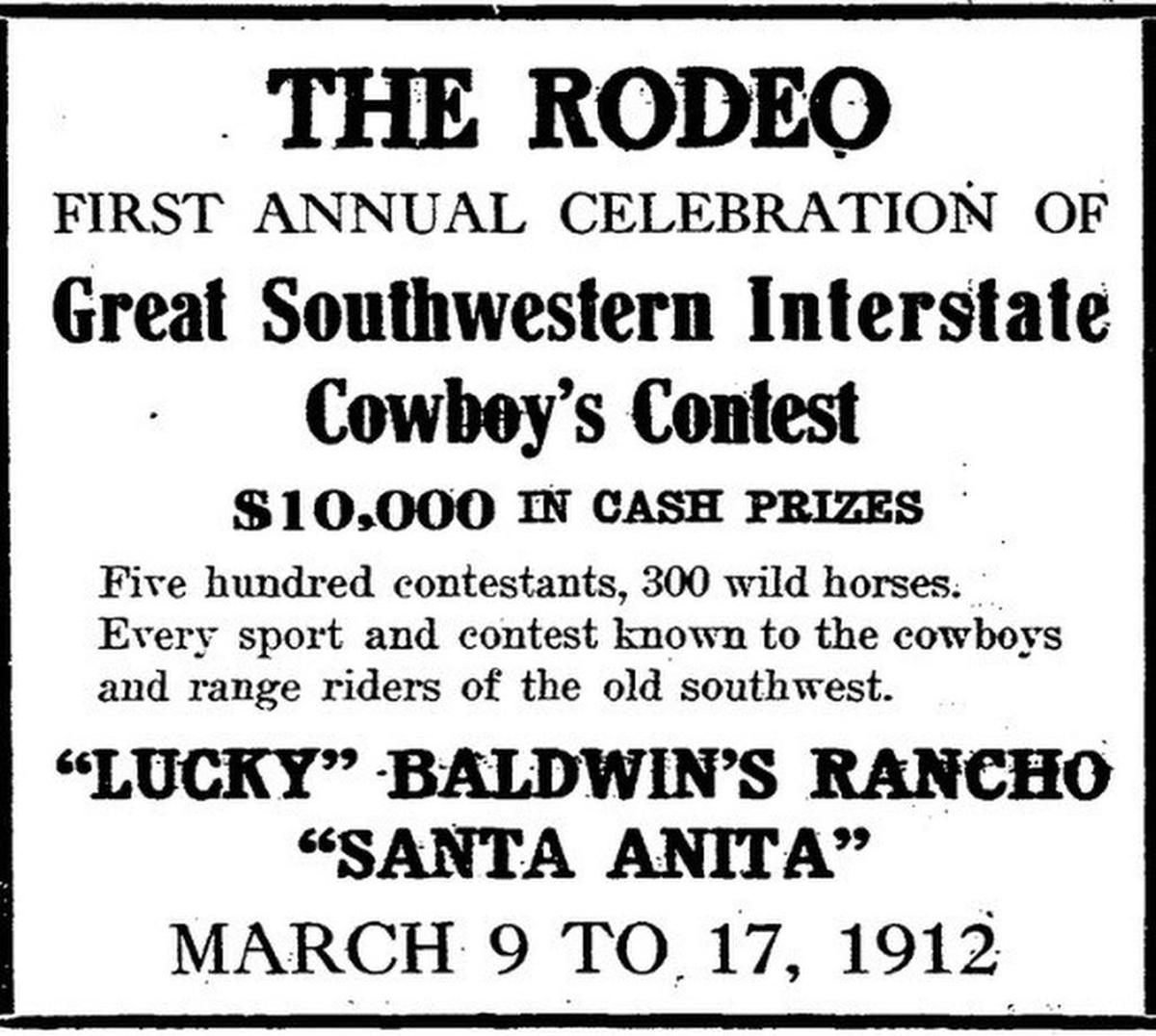 The term “rodeo” dates back at least as far as California in 1912. It was first used in Texas in Fort Worth in 1918.