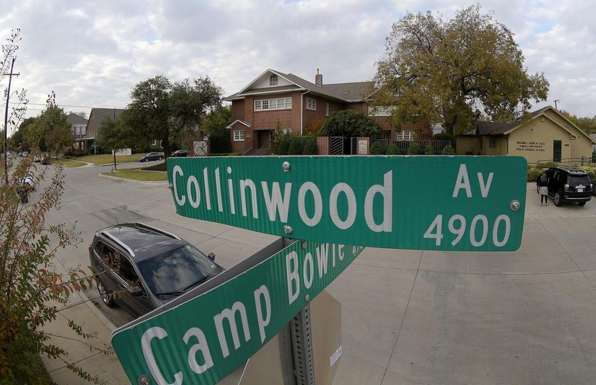 The corner where Lee Oswald lived in high school is now home to a title company.