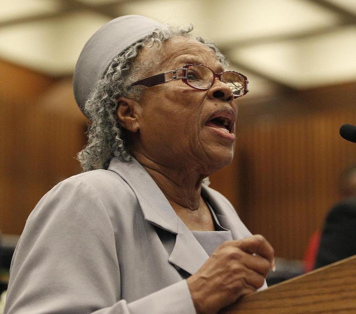 Opal Lee, now 89, at this year’s Juneteenth.