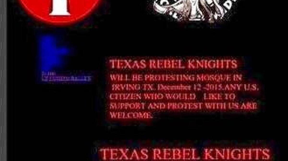 A website promoted a white supremacist rally in Irving.