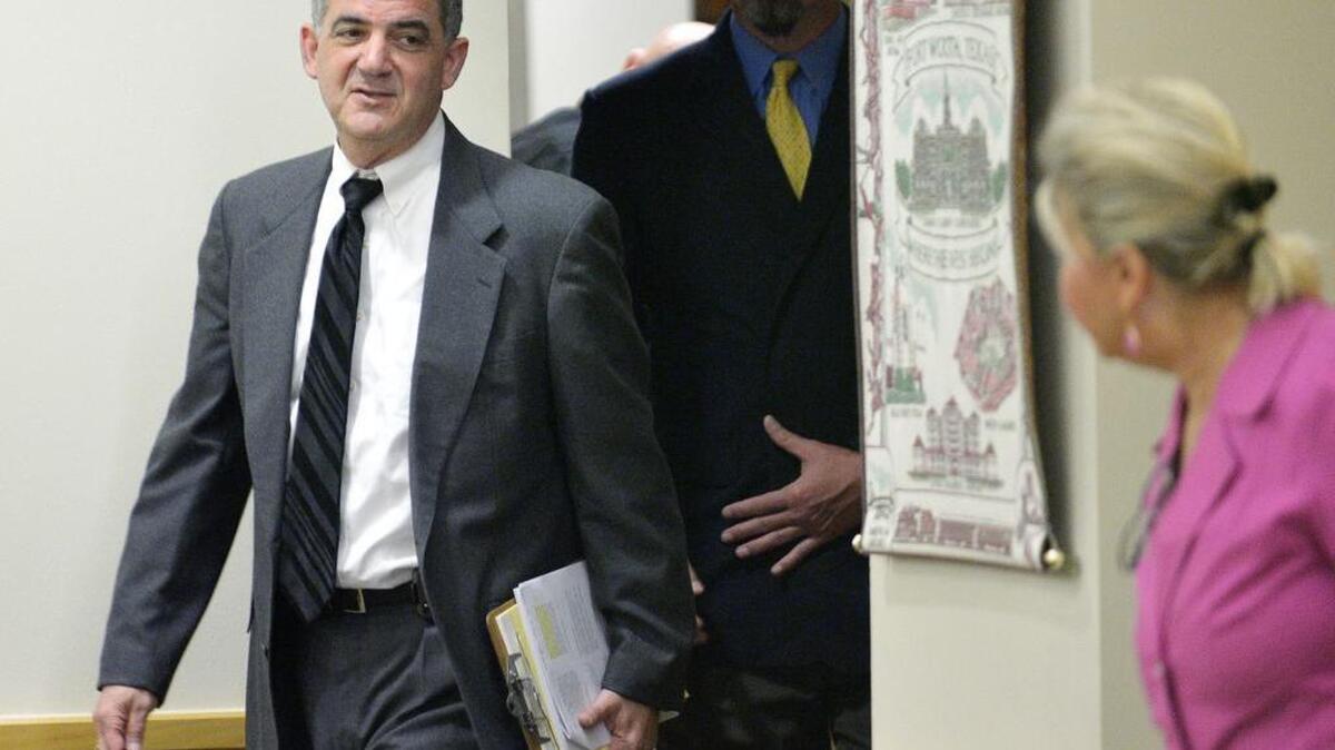 Then-Tarrant County Assistant Criminal District Attorney Richard Alpert enters the courtroom for an Ethan Couch adult court hearing at the Tim Curry Justice Center.