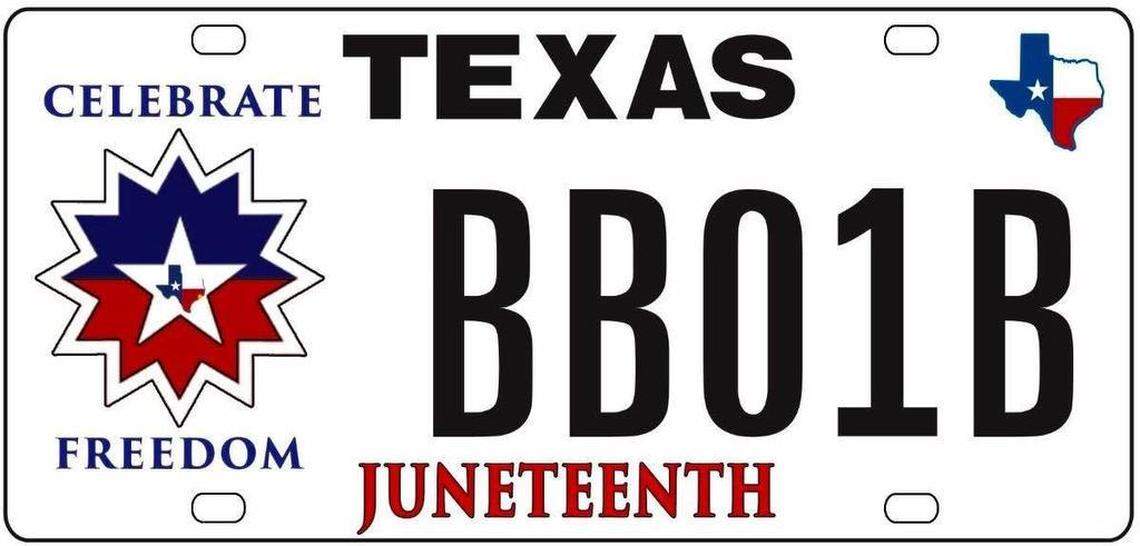 Texas’ new Juneteenth license plate will go on sale in December.
