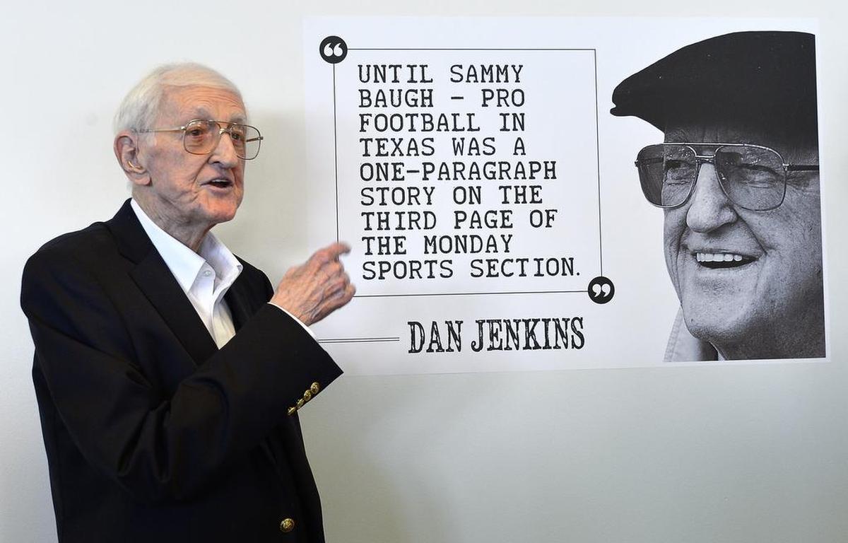 In May, the press box at Amon G. Carter Stadium was dedicated to Jenkins.