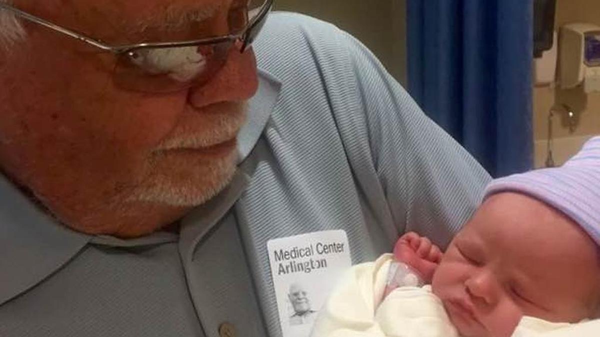 Bill Mack with great-granddaughter Keira Adkison.