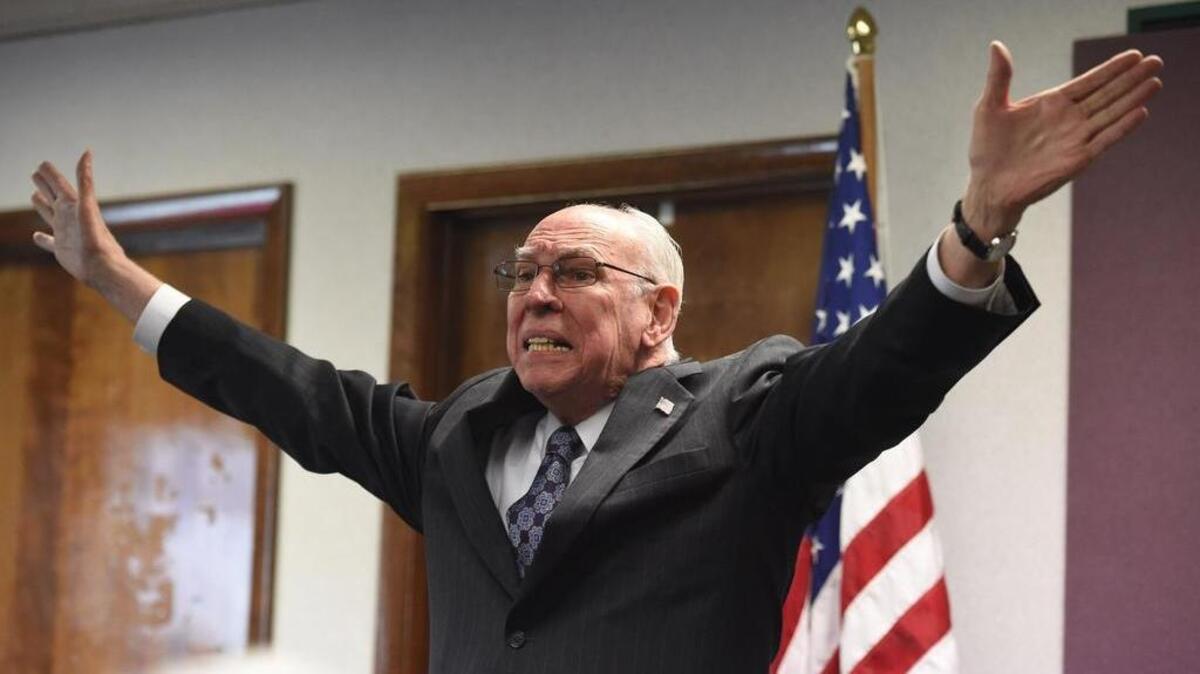 Pastor Rafael Cruz at an April 13, 2016, campaign stop in Altoona, Pa.