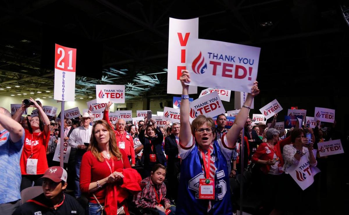 Ted Cruz had thousands more supporters than Donald Trump.