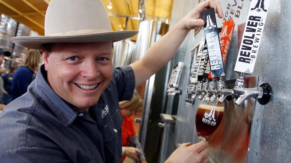Rhett Keisler of Revolver Brewing on Saturday Nov. 30, 2013. MillerCoors is adding Texas-based Revolver Brewing to its craft beer portfolio.