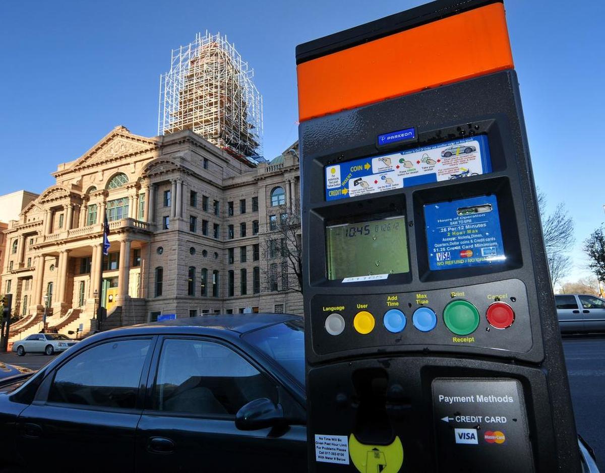 Drivers who park in downtown Fort Worth can feed their meters via mobile phone with the FW Park app.