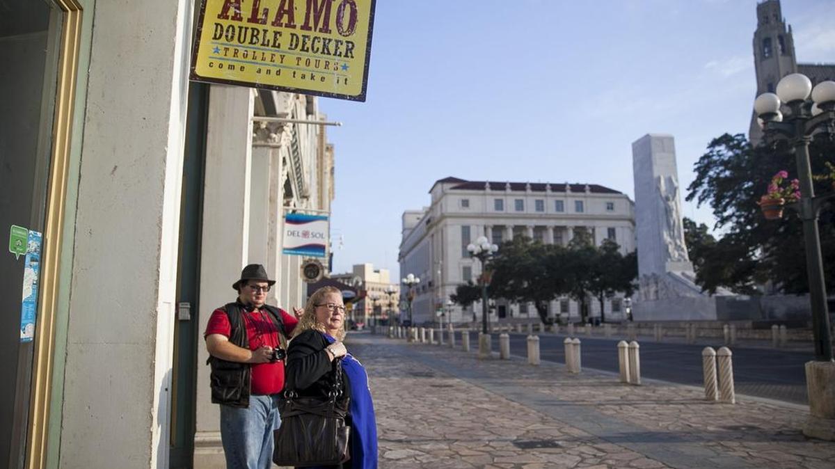 Building facing the Alamo Plaza were sold to the Texas General Land Office in October.