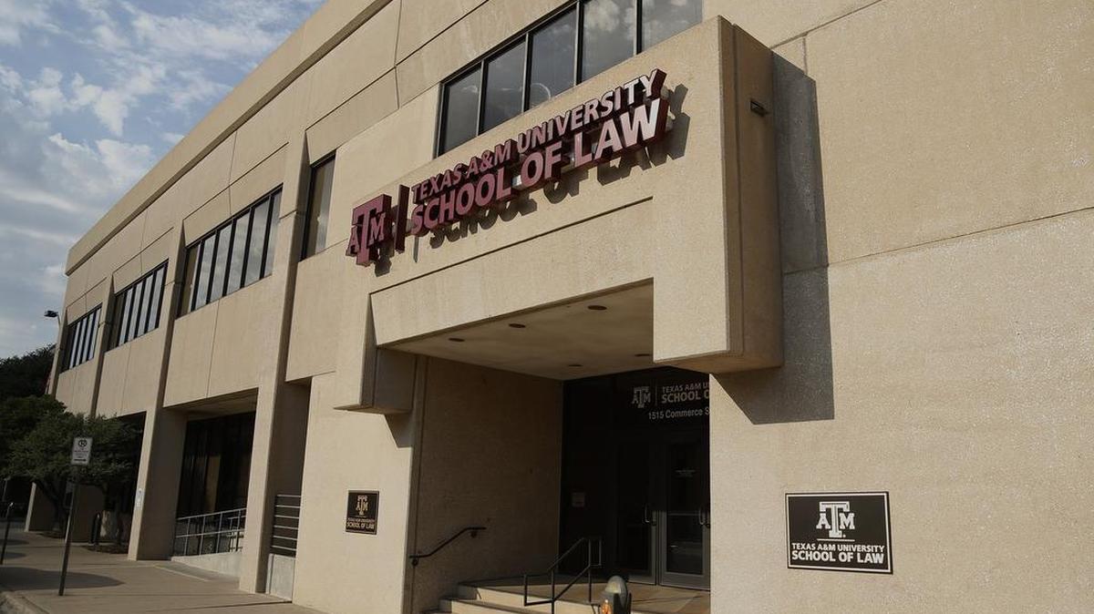 The Texas A&M University School of Law is at 1515 Commerce St. in downtown Fort Worth.