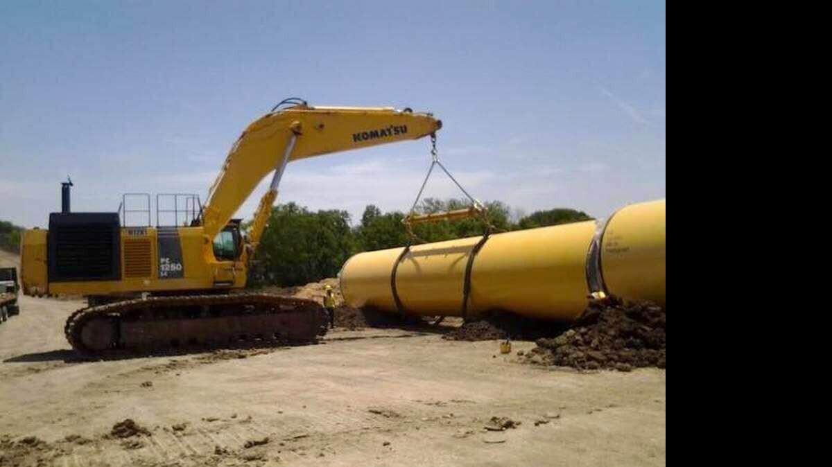 
A section of the Integrated Pipeline project is under construction in Navarro County near Corsicana.
