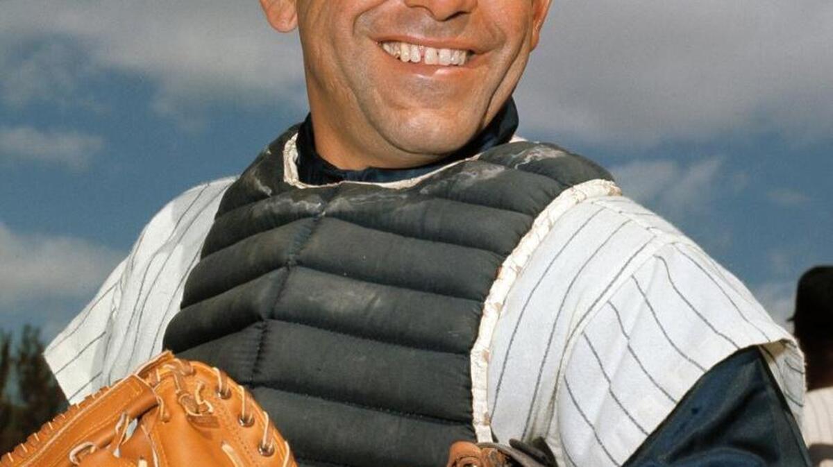 
Major League Baseball Hall of Fame catcher Yogi Berra 

