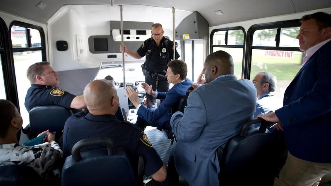 Mayor Betsy Price, city councilman Bryan Bird, Police Chief Joel Fitzgerald and the fire chief took a bus tour of Las Vegas Trail on Monday, July 3, 2017, to see firsthand the poverty, crime, etc., going on there and start to formulate solutions with a task force.