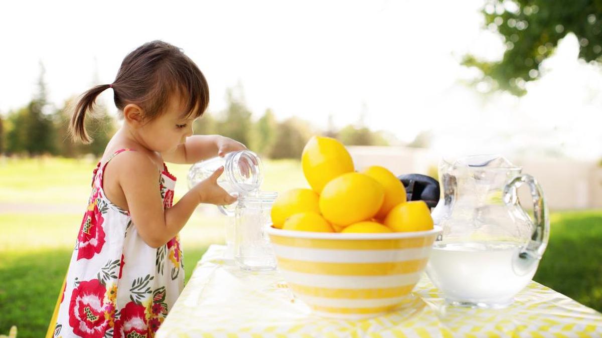 Lemonade stands are popular.