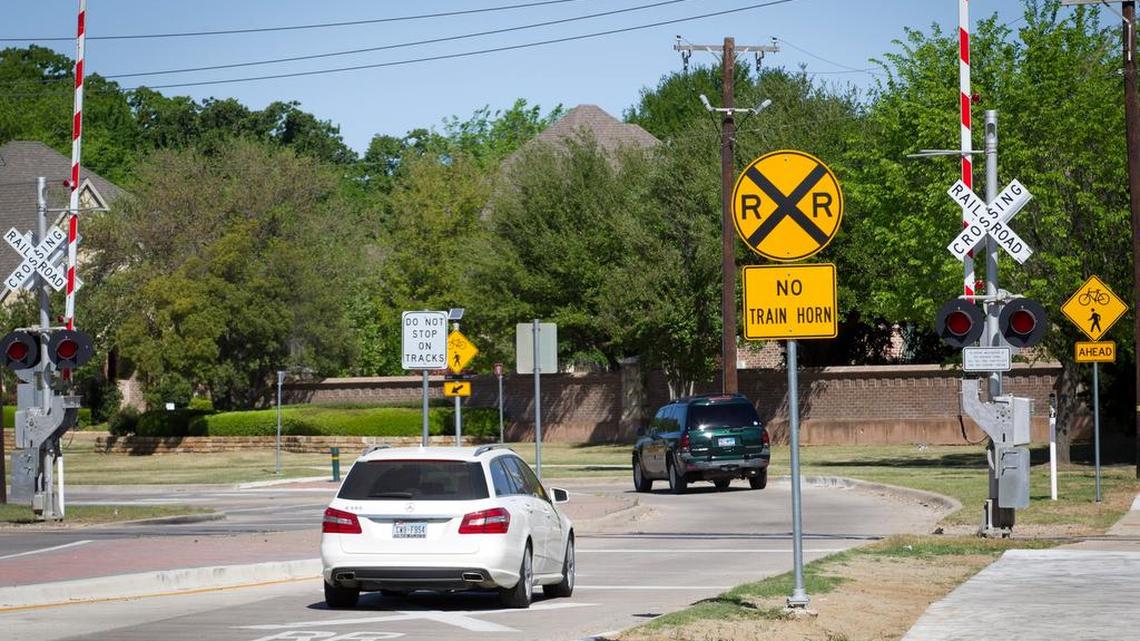 Colleyville has already received “quiet zones” at its railroad crossings like this one on John McCain Road at Texas 26.