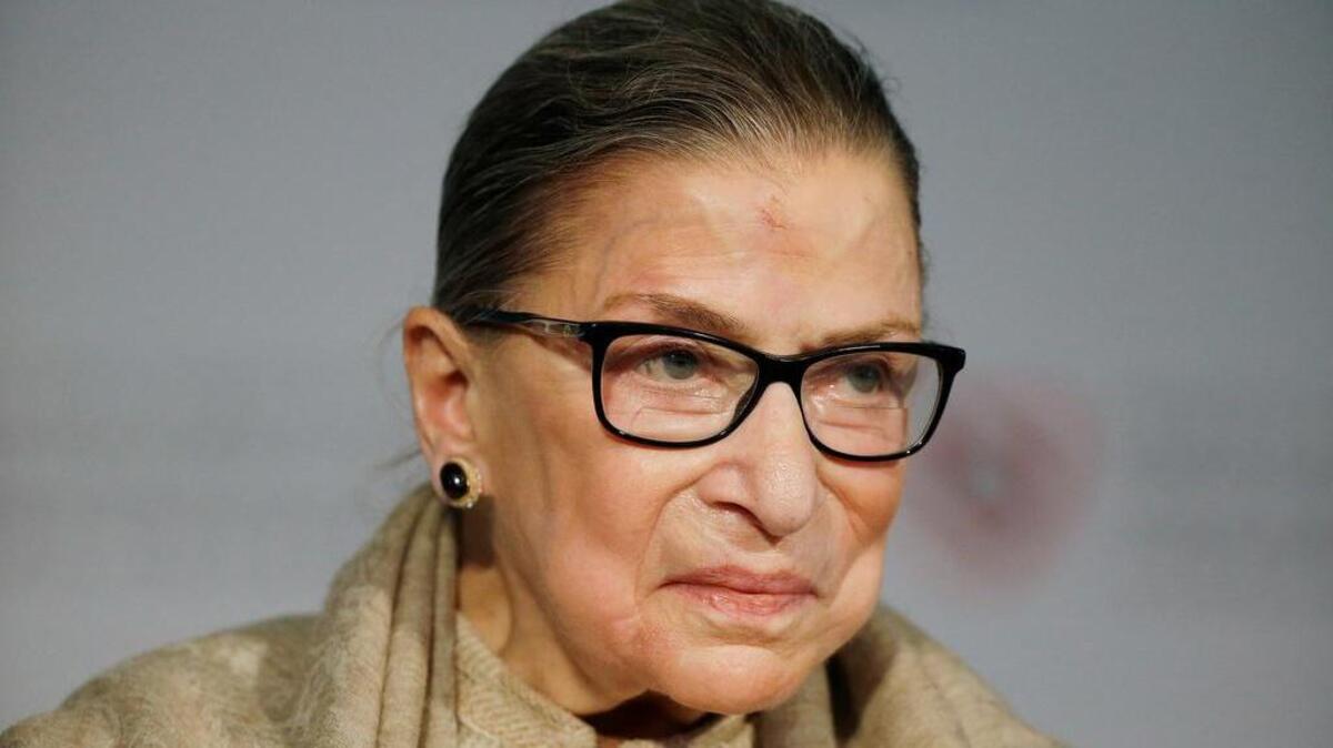 U.S. Supreme Court Justice Ruth Bader Ginsburg, shown at a luncheon at Harvard last year, wrote the court’s opinion in a case involving how Texas legislative districts are drawn.