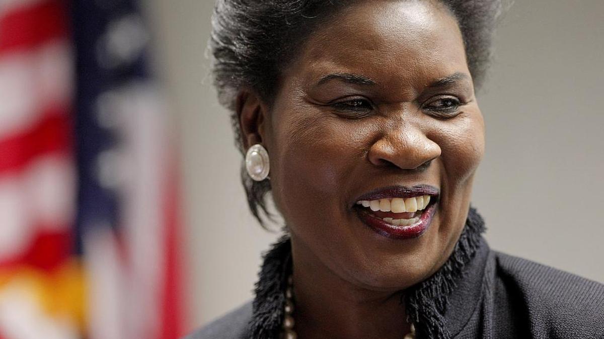 
Erma Johnson Hadley at the 2010 meeting when she was named Tarrant County College chancellor.

