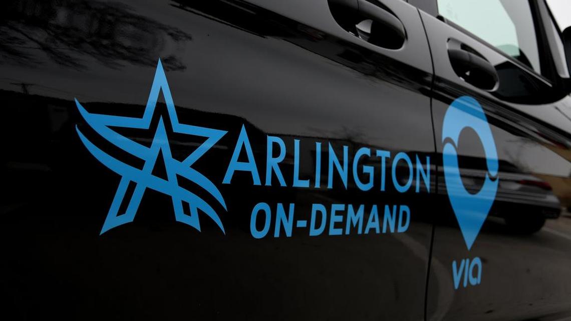 Via, a new-ride share company, debuted in Arlington in December.