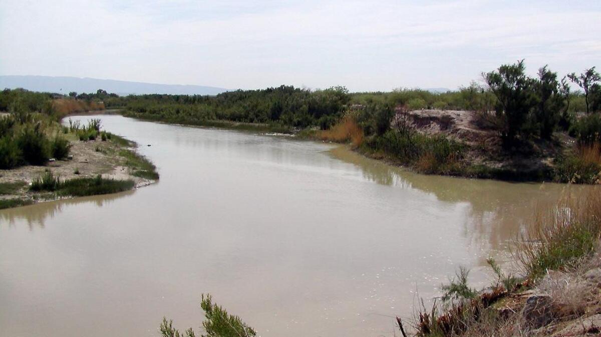 The Rio Conchos meets the Rio Grande in Presidio, near where a proposed natural gas pipeline from Fort Stockton will cross the river.