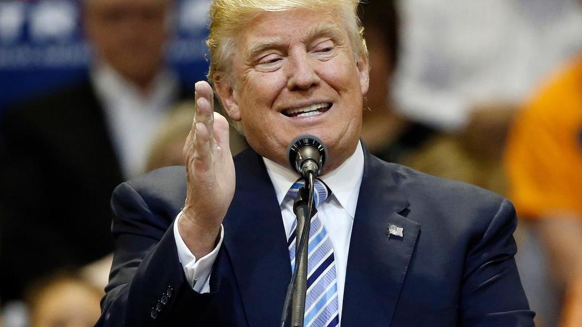 Republican presidential candidate Donald Trump speaks in Billings, Mont., Thursday, May 26, 2016. Trump says comments on judge 'misconstrued' as an attack against people of Mexican heritage.