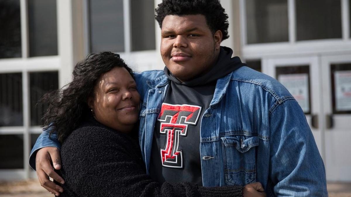 Joseph Wallace, a 17-year old high school senior, was expelled from school repeatedly as a child but turned things around with the help of his mother, LaKeisha. .