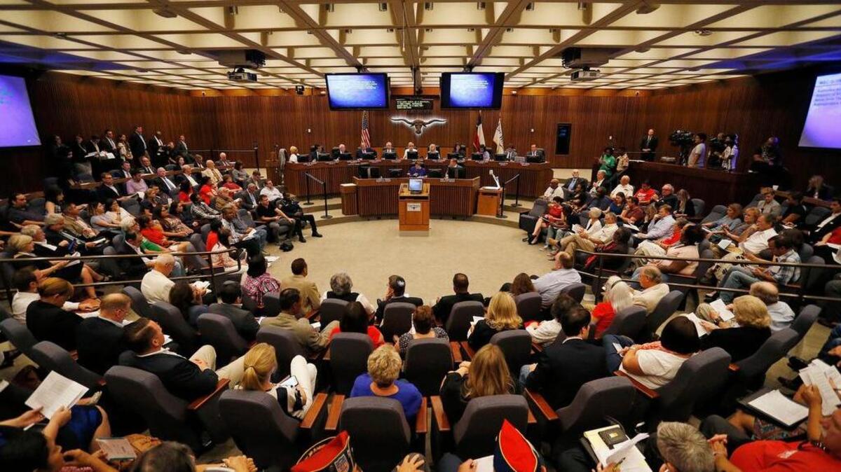 The Fort Worth City Council meeting, August 1, 2017.
