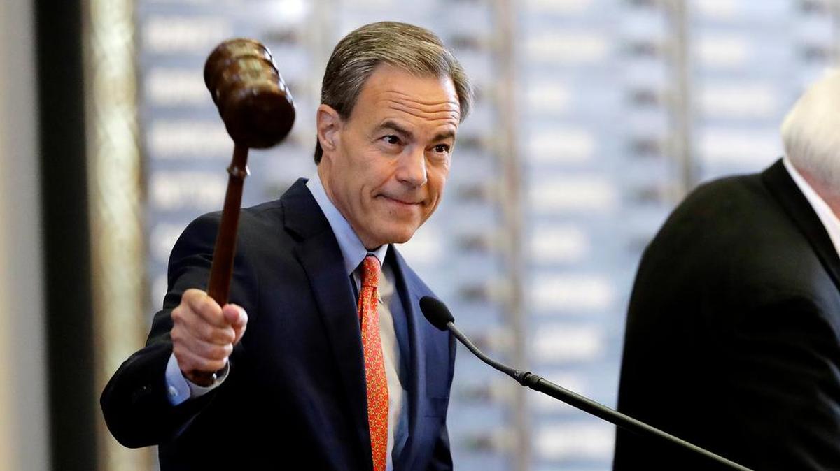 Texas House Speaker Joe Straus, a prominent moderate, abruptly announced Wednesday that he won’t seek re-election. (AP Photo/Eric Gay, File)