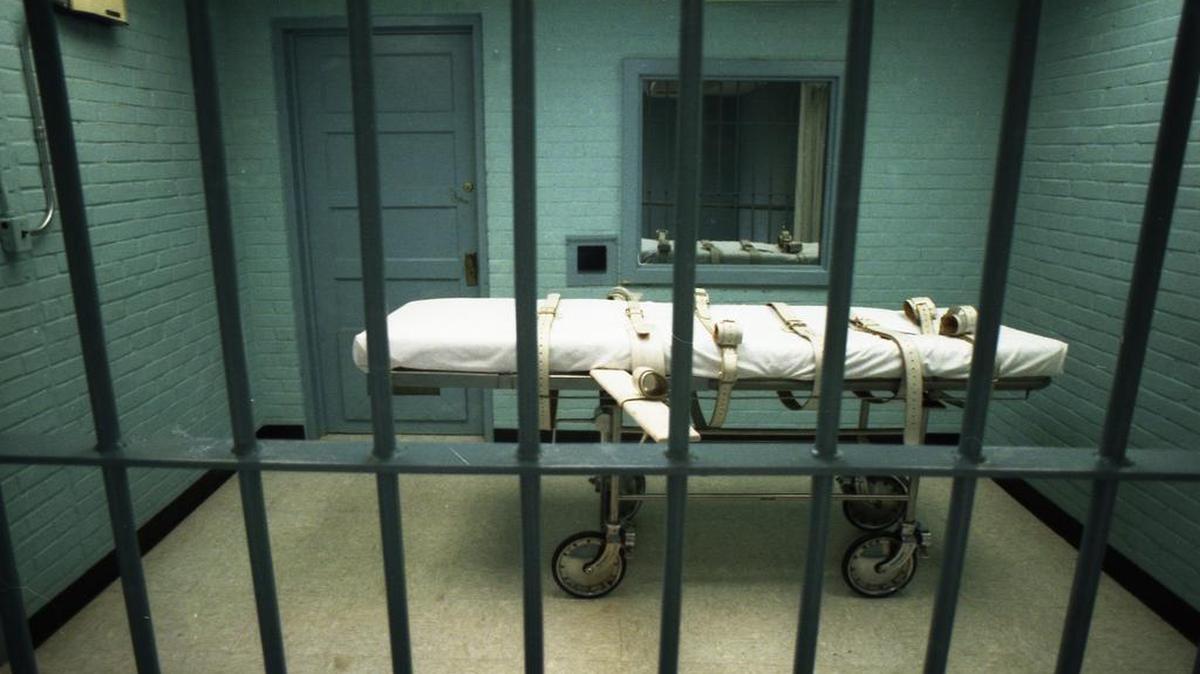 The death chamber at the Walls Unit of the Texas Department of Corrections in Huntsville.