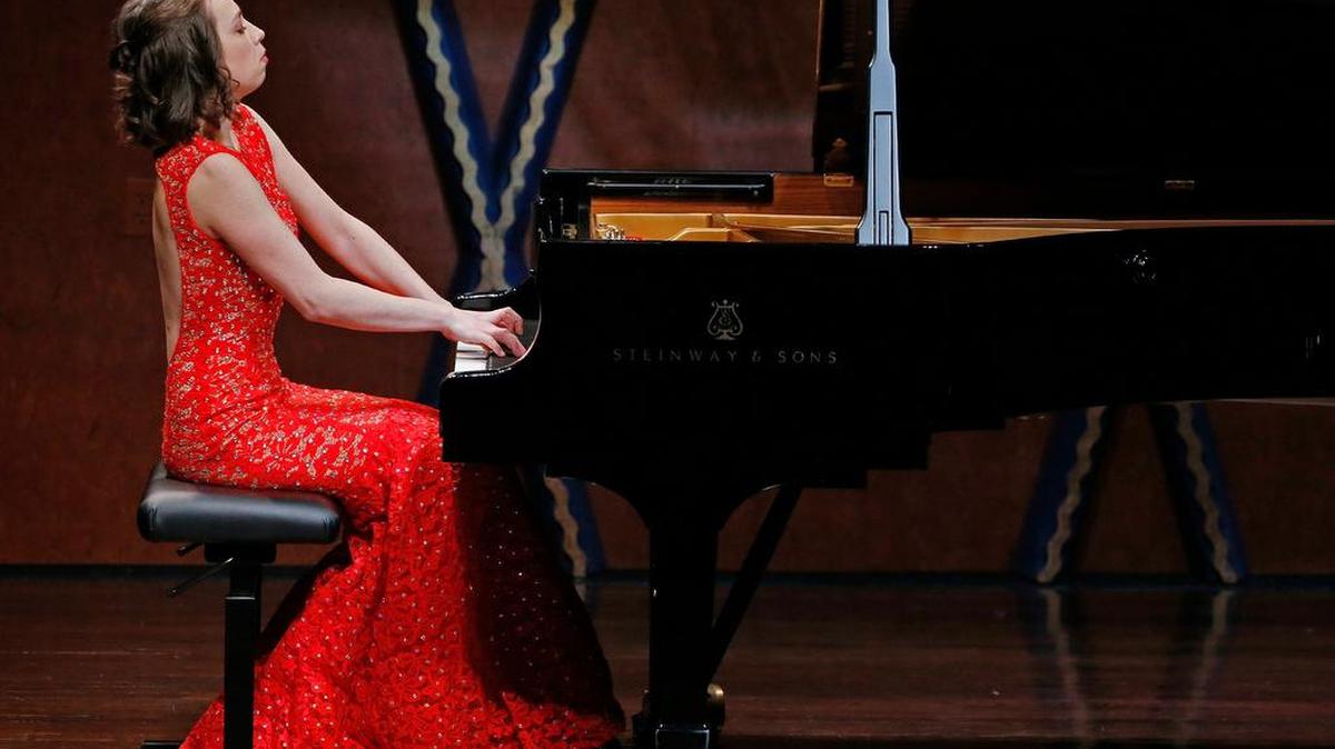 Daria Kiseleva played selections from Ravel, Liszt and Prokofiev. Screening auditions for the 2017 Van Cliburn International Piano Competition were held Wednesday, February 15, 2017, at TCU's PepsiCo Recital Hall at the Walsh Performing Arts Center.