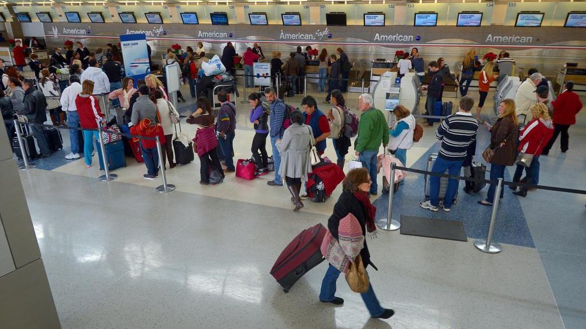 Most of the people at DFW Airport during the busy Thanksgiving holiday travel period will be in line ahead of you.