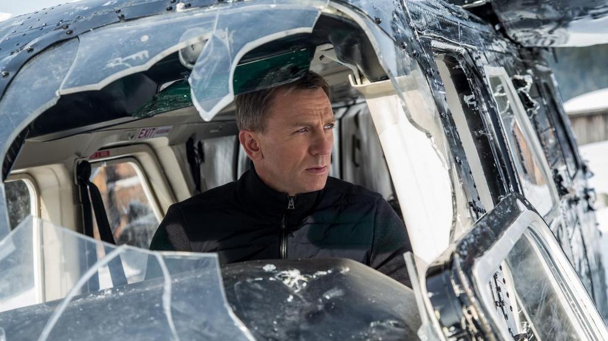 Daniel Craig appears in a scene from the James Bond film Spectre.