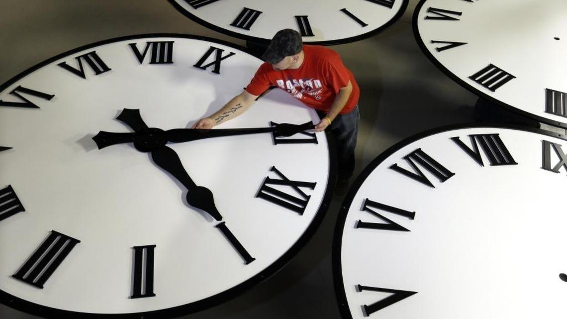 Daylight saving time is Sunday at 2 a.m.,