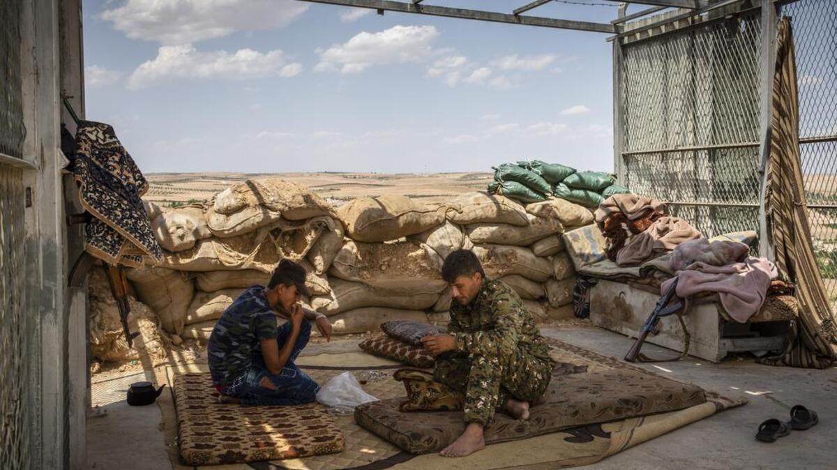 Kurdish troops at a frontline position on the border with Turkey, June 16, 2018. With or without an American pullout, Syria is now a Balkanized version of what existed before it plunged into a calamitous civil war in 2011.