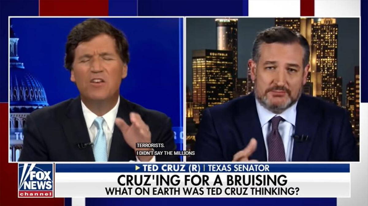 When he apologized to the Republican base on Tucker Carlson’s TV show, Texas’ junior senator proved he won’t stand up for his wife, his children or himself.