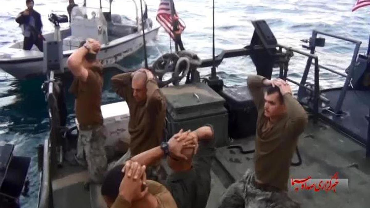 A frame grab from a Jan. 12 video released by the Iranian state-run IRIB News Agency