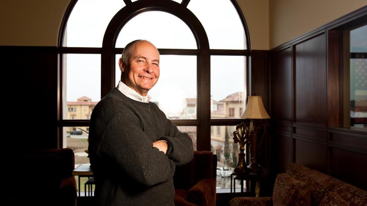 Mayor David Kelly poses in Colleyville City Hall on Jan. 14, 2015.