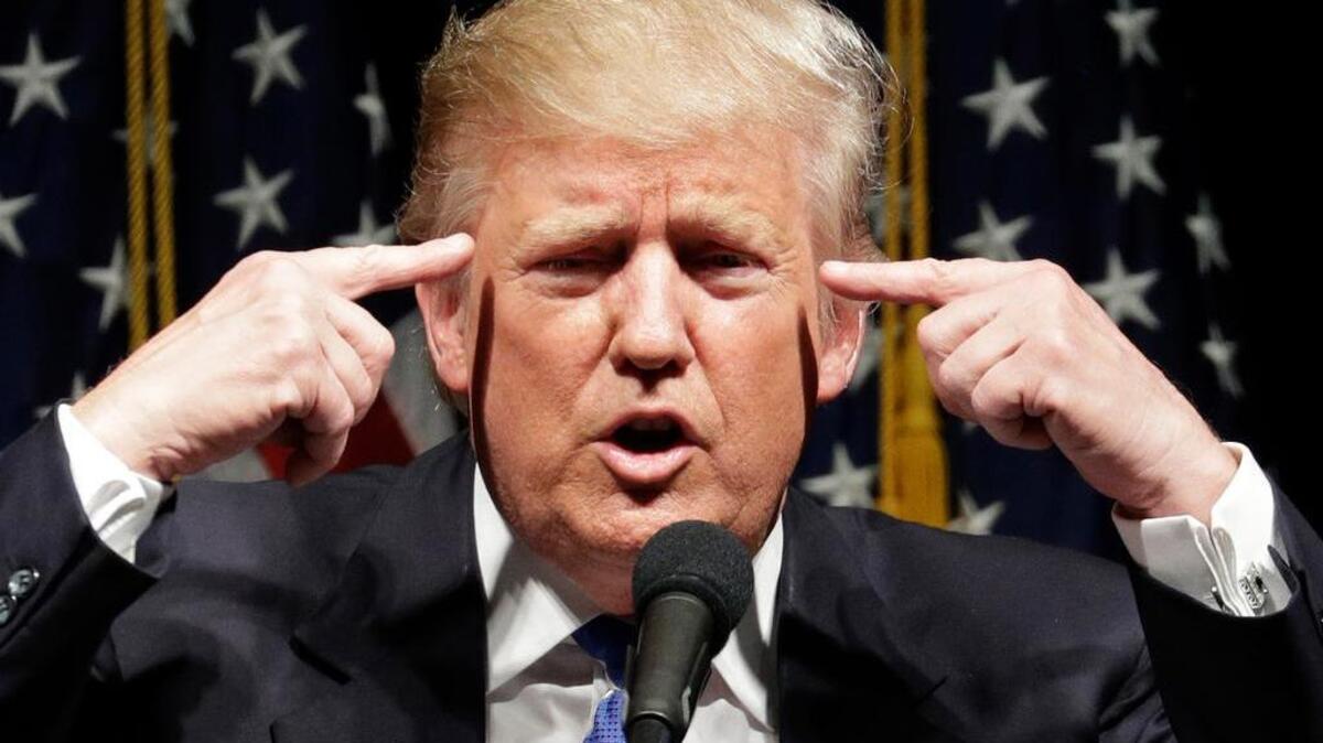 Republican presidential candidate Donald Trump