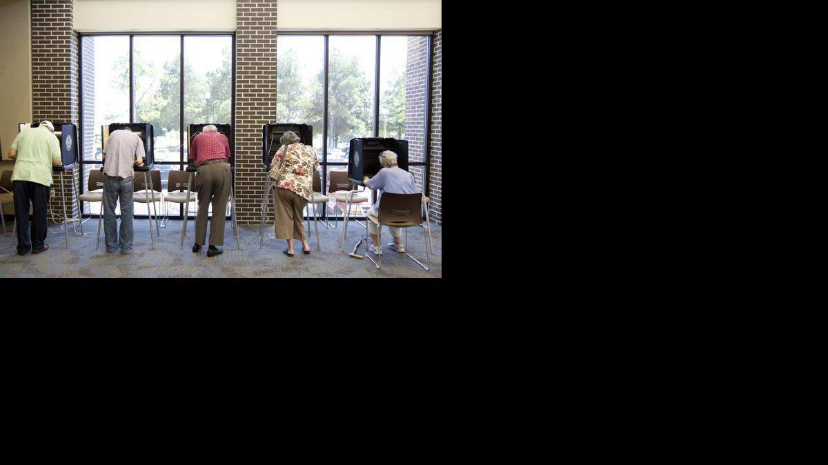 
Voters cast ballots at Hurst Public Library in  2012.
