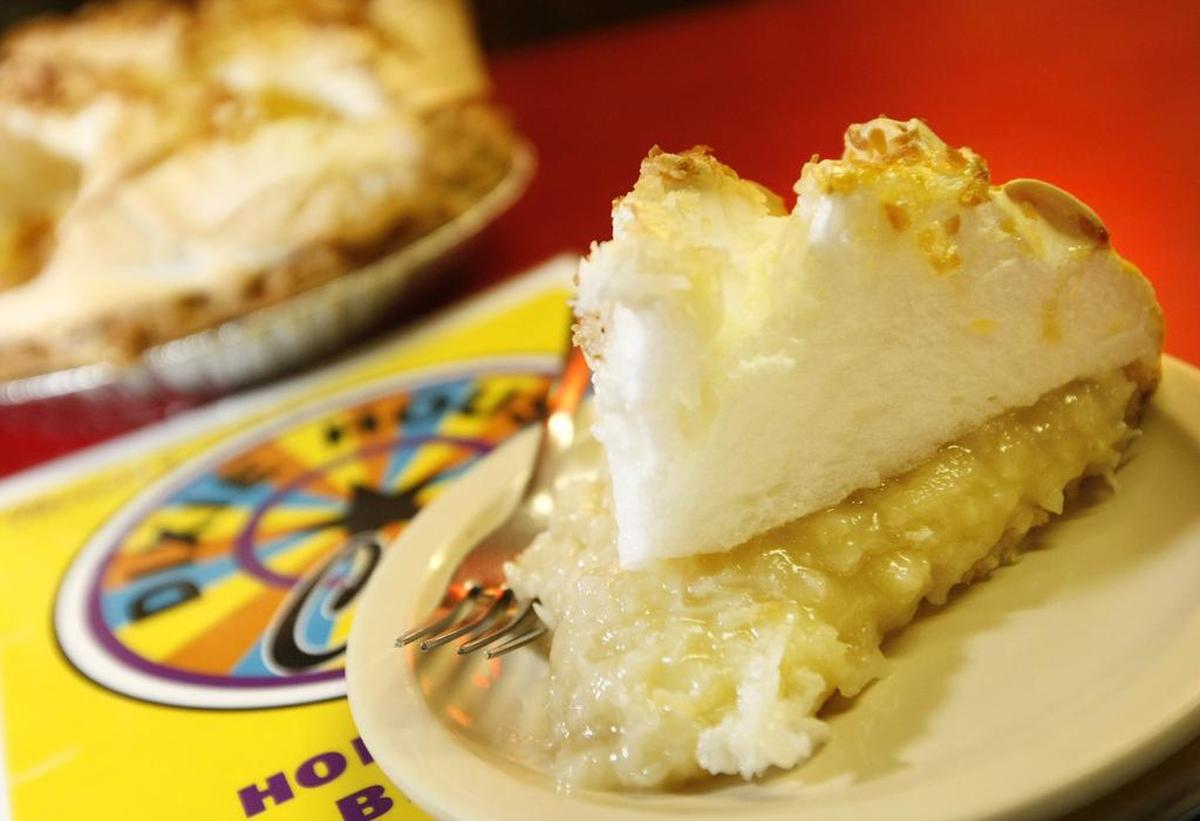 Coconut meringue pie at Theresa’s Dixie House Cafe in Fort Worth.
